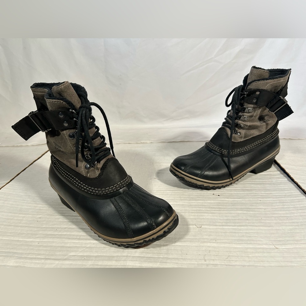 SOREL WINTER FANCY LACE FLEECE WATERPROOF HUNTING BOOTS NL2125-011 WOMENS 10
